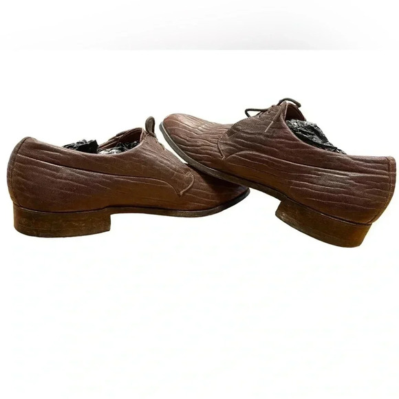 Dack’s Brown Baffin Seal Skin Oxford Shoes Size 10 - Picture 7 of 12